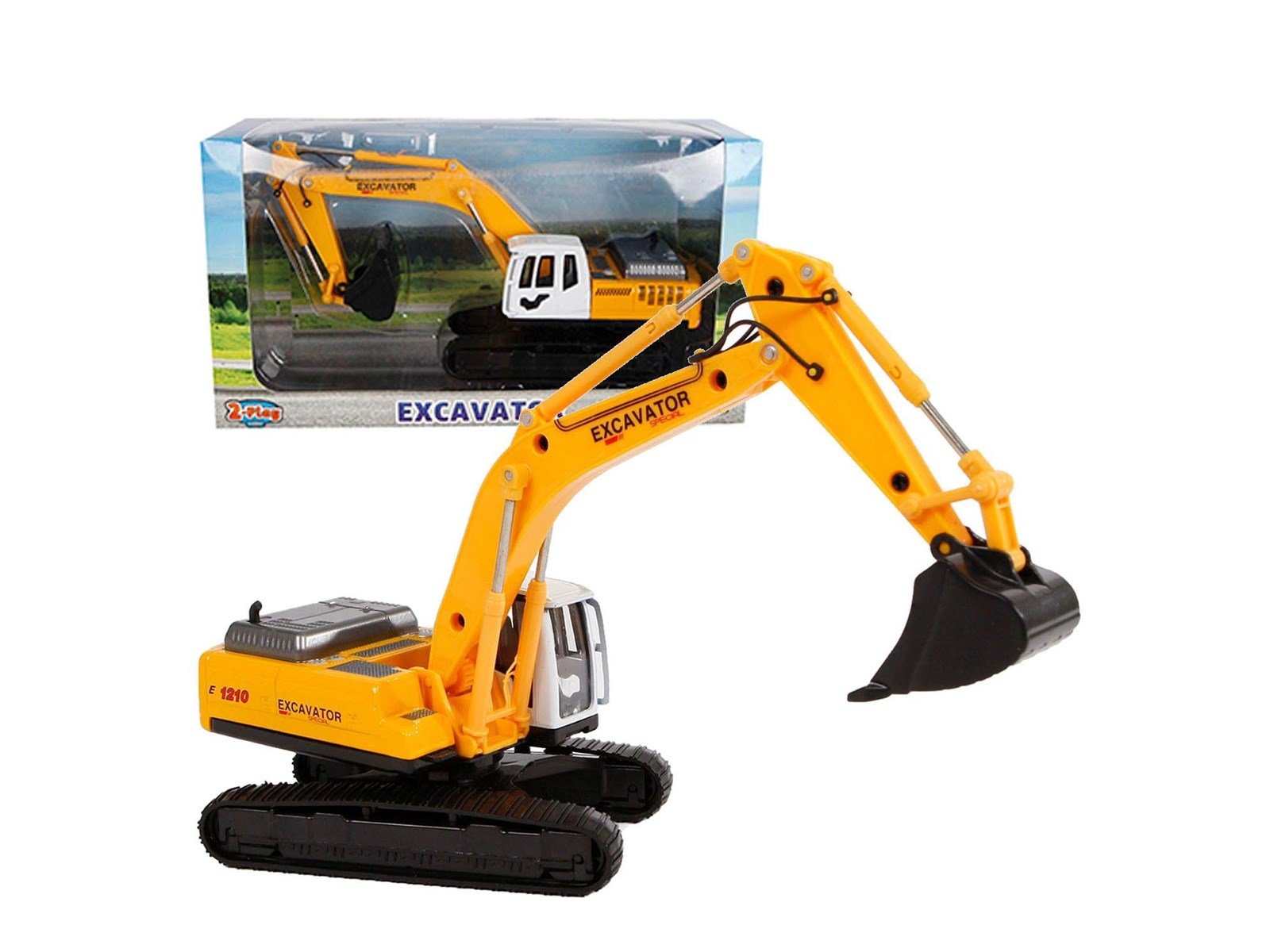 2-Play Traffic 2-Play Die-cast Excavator 22cm 2-Play Traffic 2-Play Die-cast Excavator 22cm